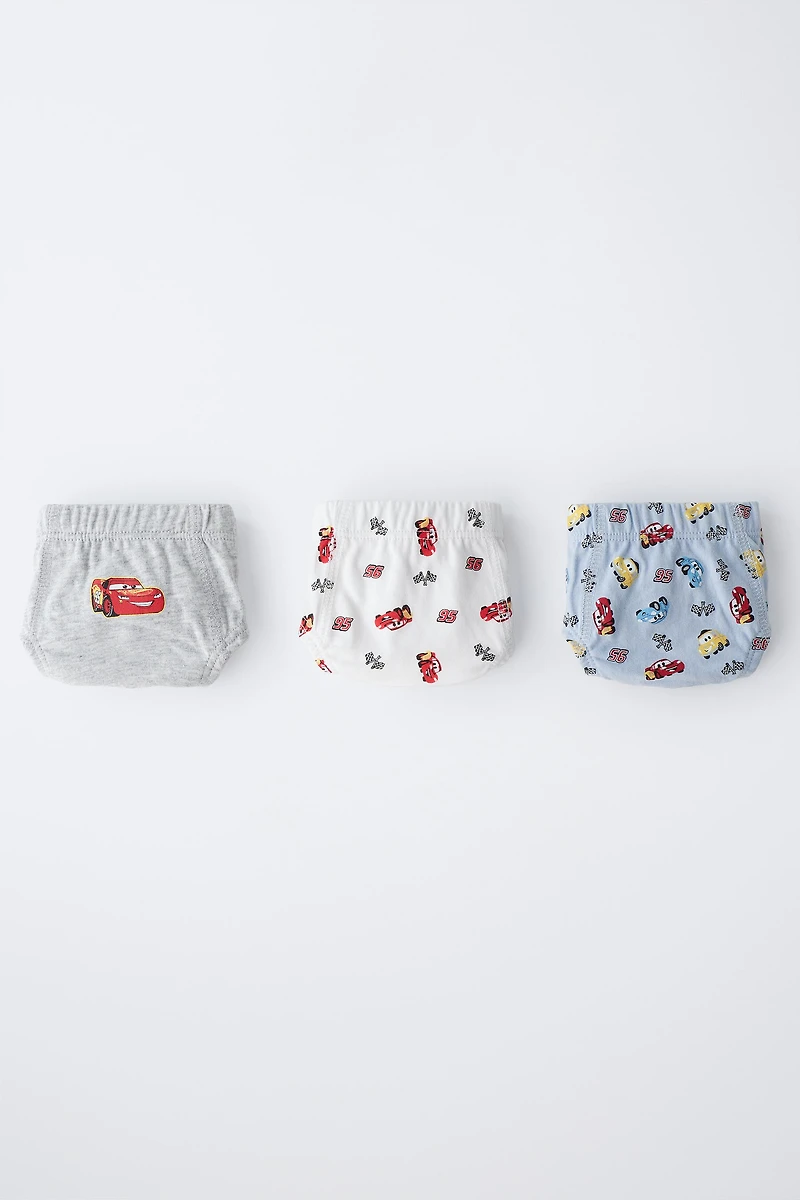 2-6 YEARS/ THREE-PACK OF CARS © DISNEY UNDERWEAR