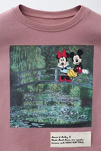 T-SHIRT IMPRIMÉ MONET MICKEY ET MINNIE MOUSE © DISNEY