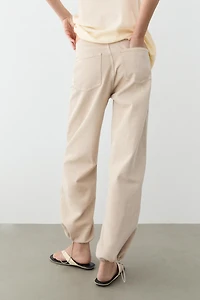 Relaxed fit parachute pants