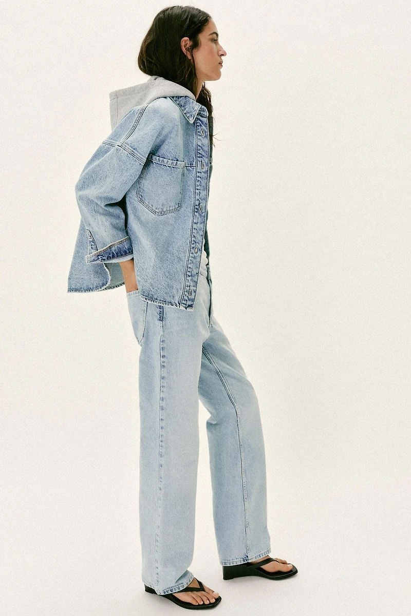 Z1975 OVERSIZED DENIM HOODIE JACKET