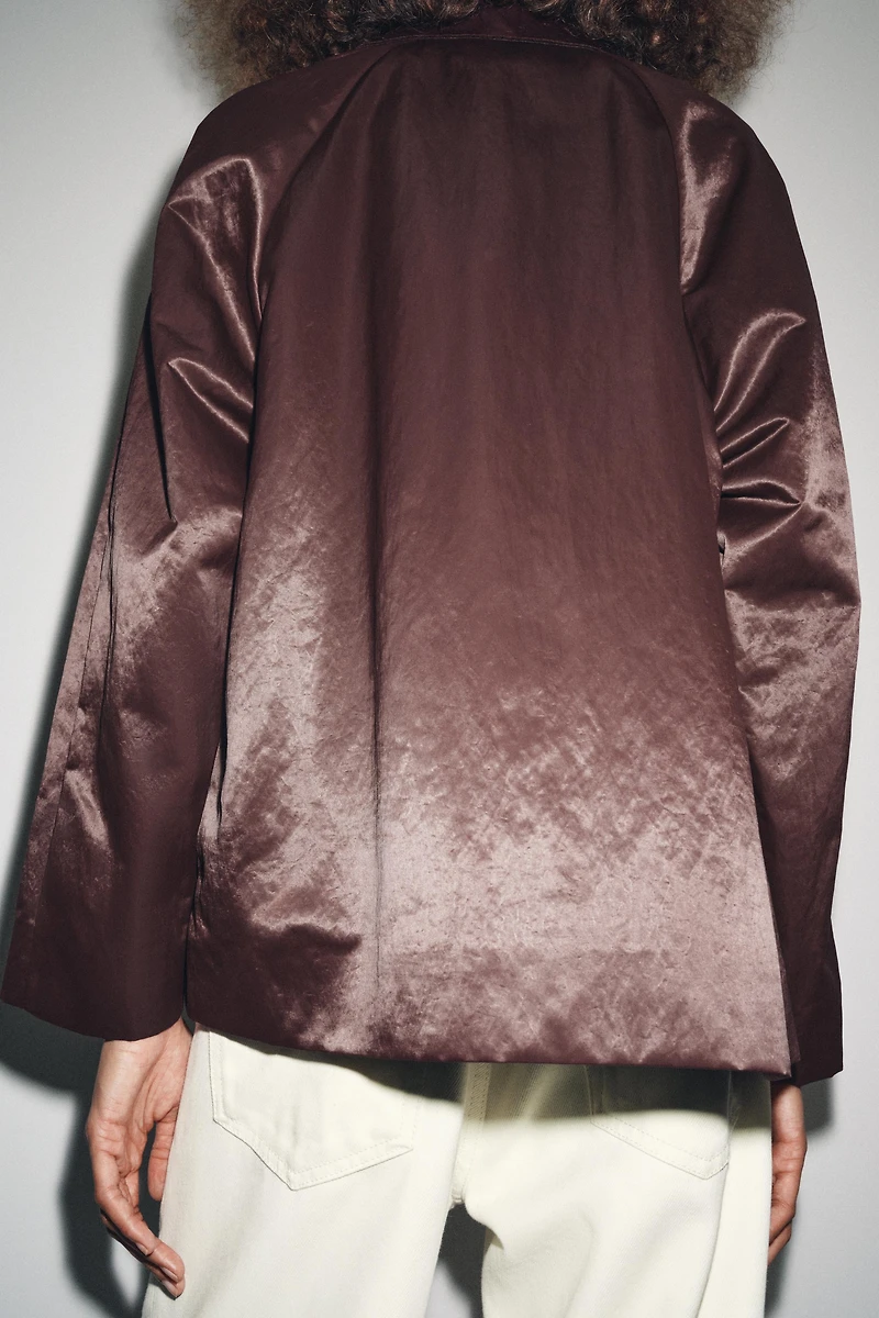ZW COLLECTION SATIN JACKET