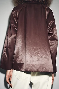 ZW COLLECTION SATIN JACKET