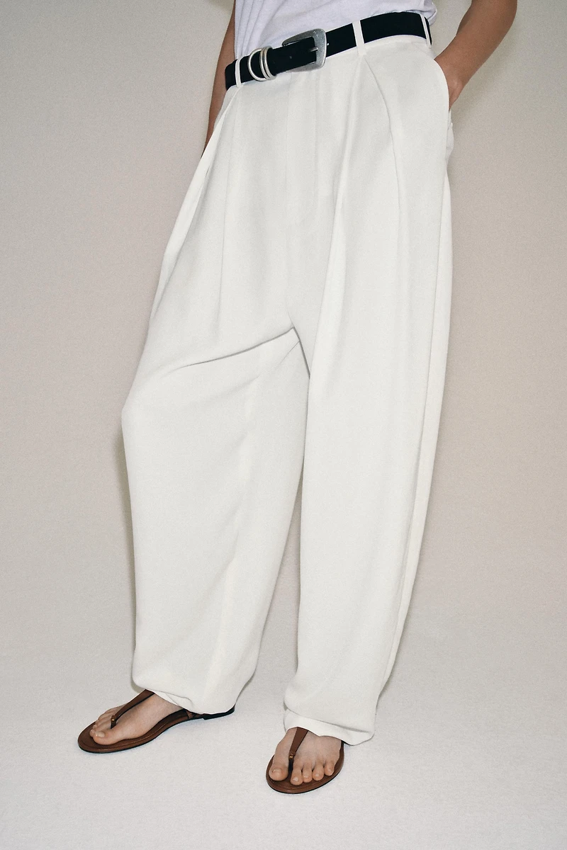 ZW COLLECTION FLOWY DARTED PANTS