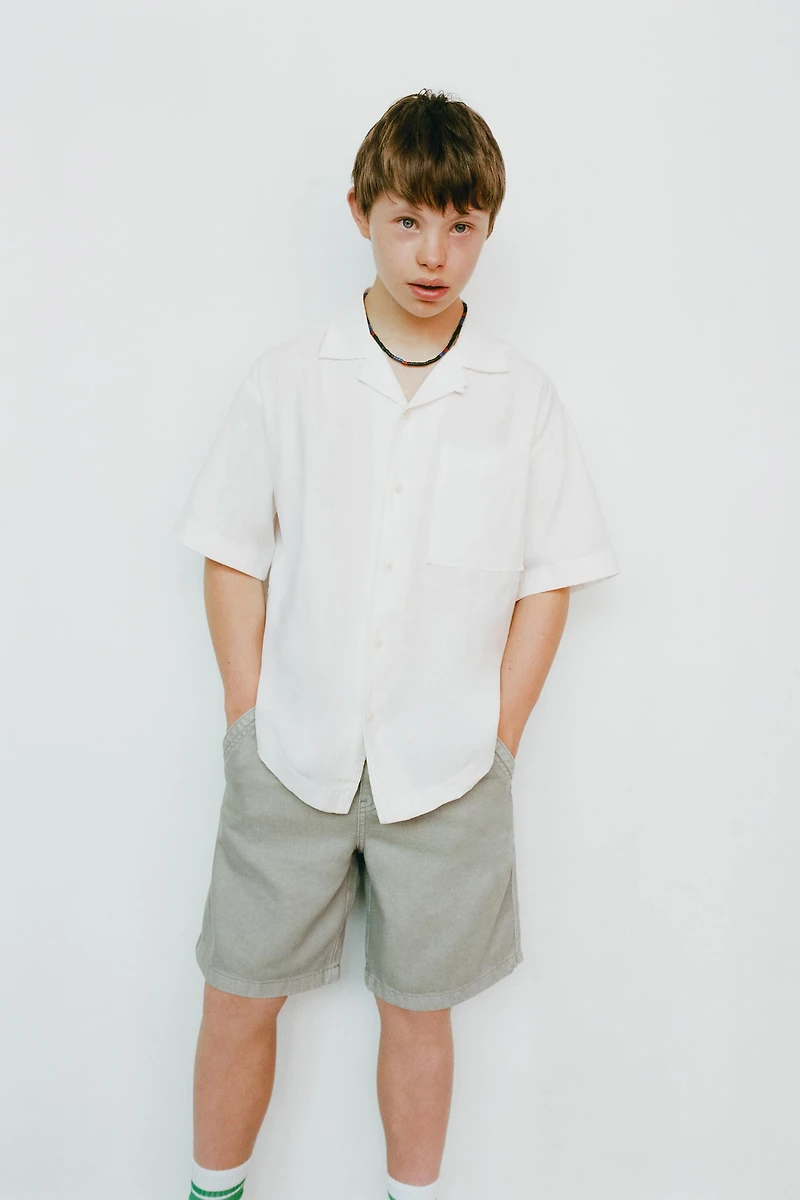 CHEMISE EN COTON LIN