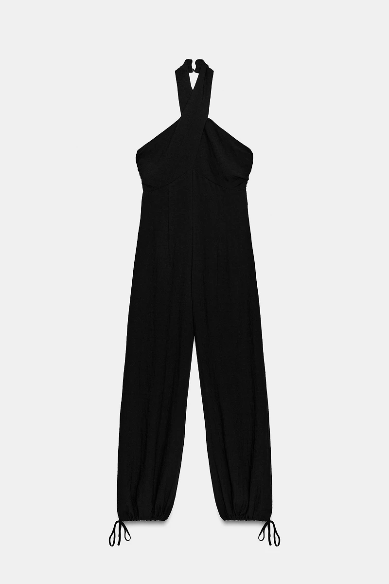 HALTER NECK BALLOON JUMPSUIT
