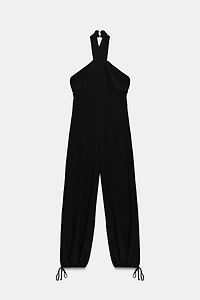 HALTER NECK BALLOON JUMPSUIT
