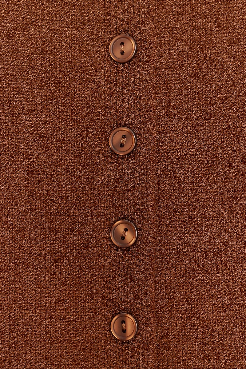 BUTTONED KNIT TOP