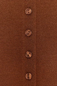 BUTTONED KNIT TOP