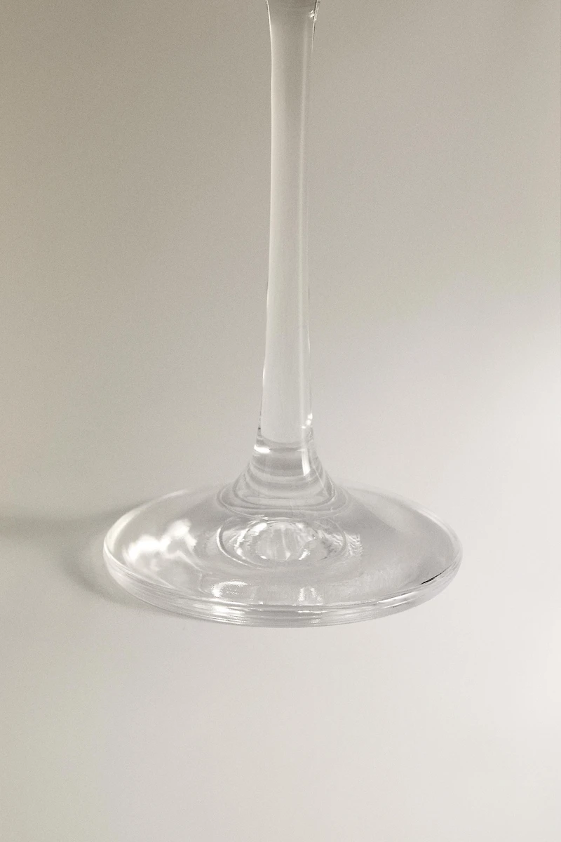 PLAIN BOHEMIA CRYSTAL FLUTE GLASS