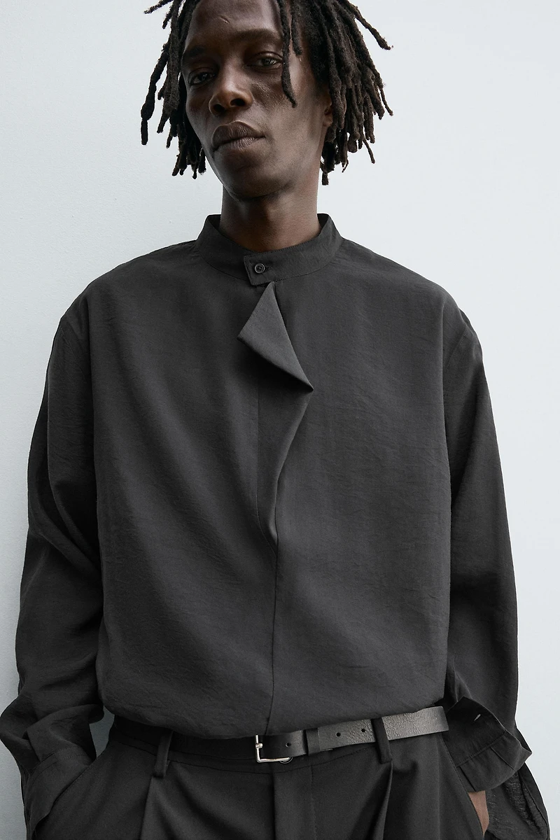 FLOWY POLO SHIRT