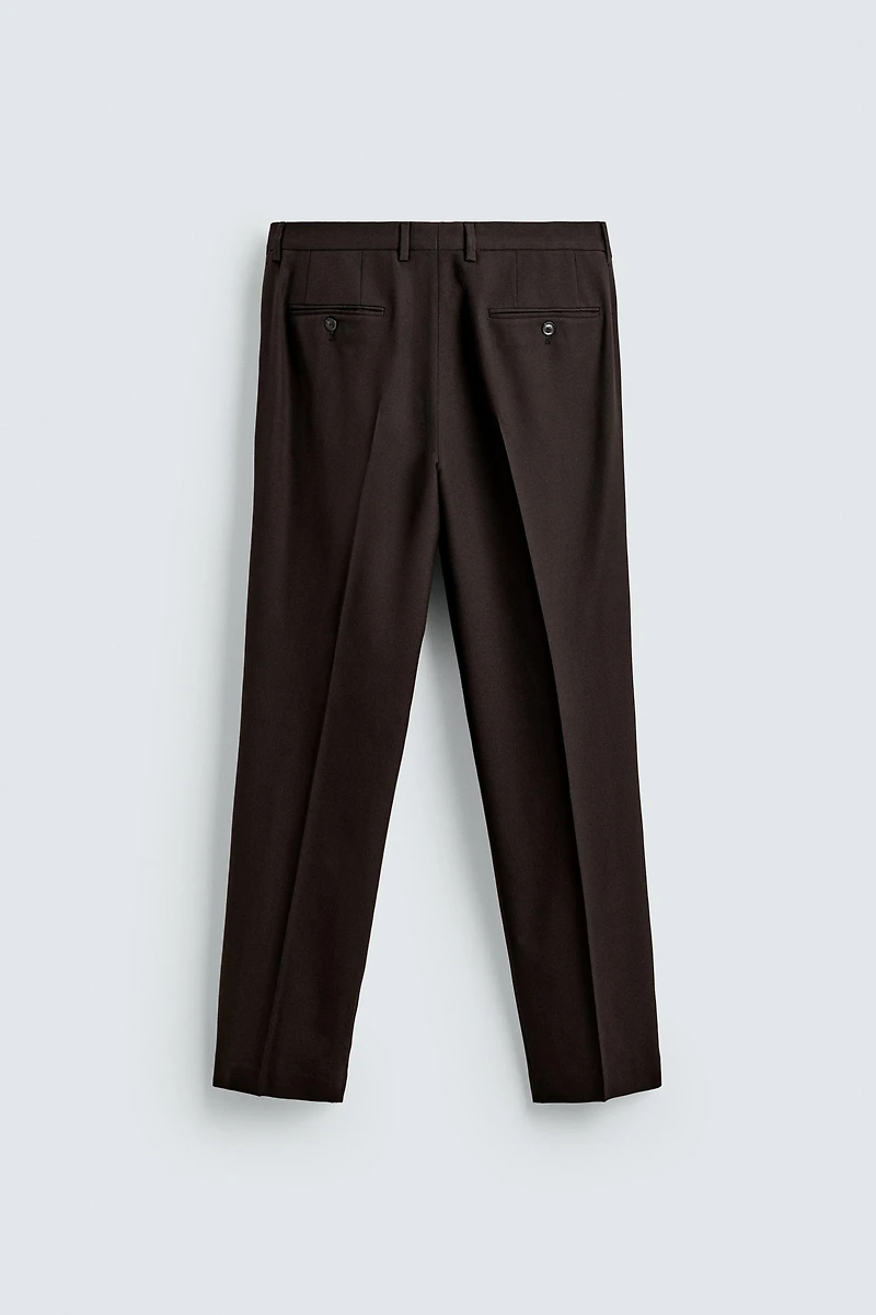 WOOL SUIT PANTS