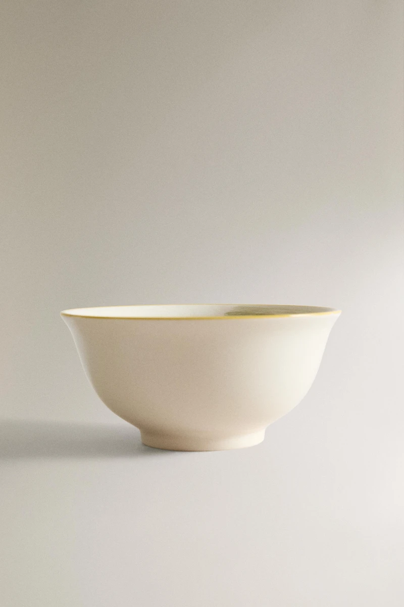 STONEWARE BOWL WITH ICE CREAM DESIGN
