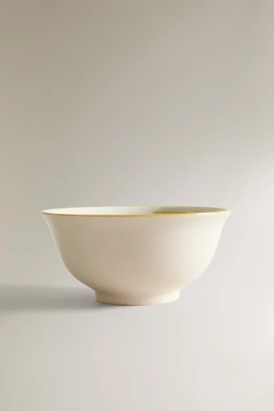 STONEWARE BOWL WITH ICE CREAM DESIGN