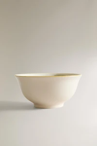 STONEWARE BOWL WITH ICE CREAM DESIGN