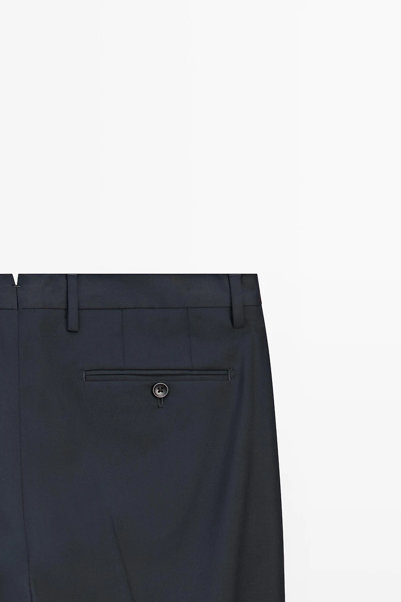 Cool wool suit pants