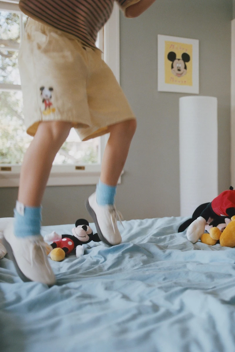 STRIPED MICKEY MOUSE © DISNEY CANVAS SHORTS