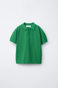 PLAIN TEXTURED POLO SHIRT