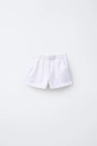 ELASTIC DENIM SHORTS