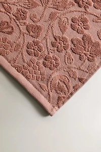 FLORAL JACQUARD BATH TOWEL