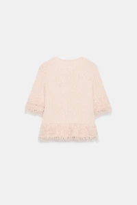 FRINGED CARDIGAN