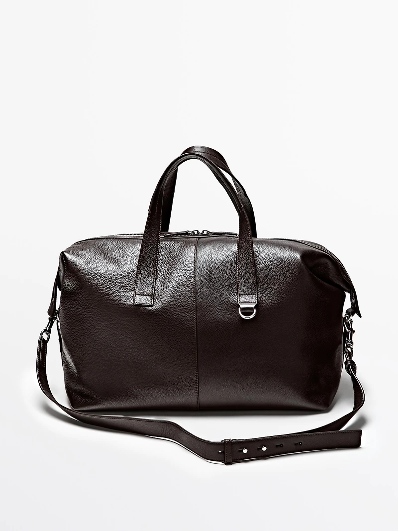 Sac duffle en cuir nappa