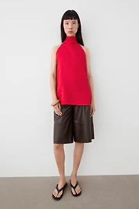 100% linen flowing halter top