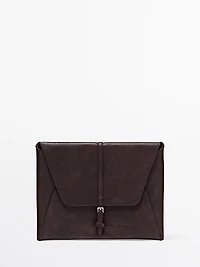 Housse iPad en cuir nappa