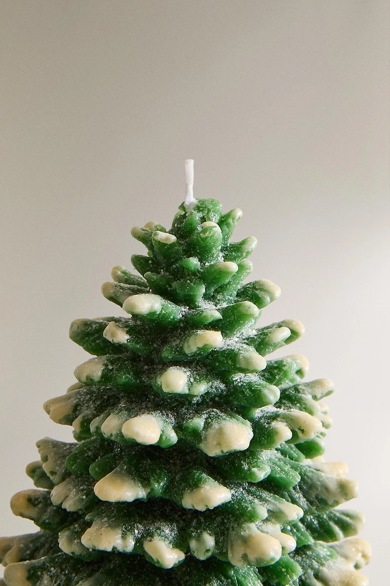 BOUGIE SAPIN DE NOËL ENNEIGÉ