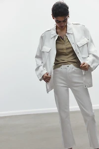 JEAN TRF COURT ÉVASÉ TAILLE HAUTE