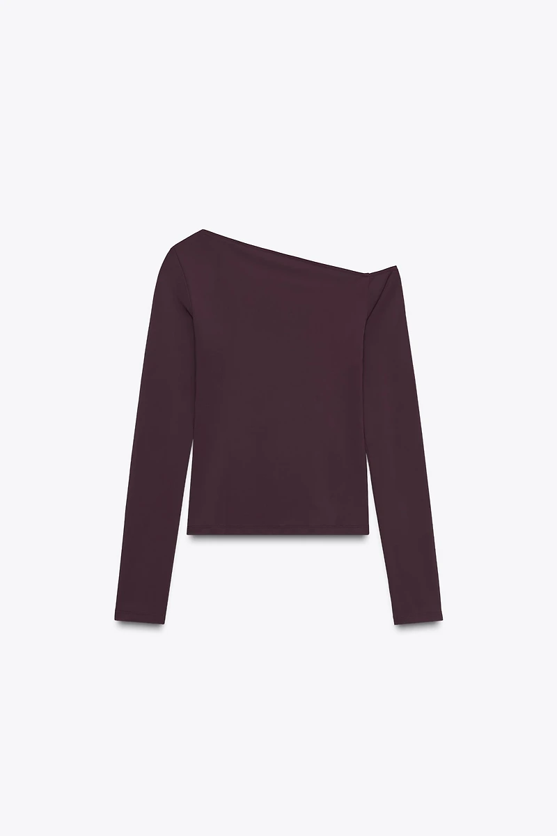 ASYMMETRIC POLYAMIDE T-SHIRT