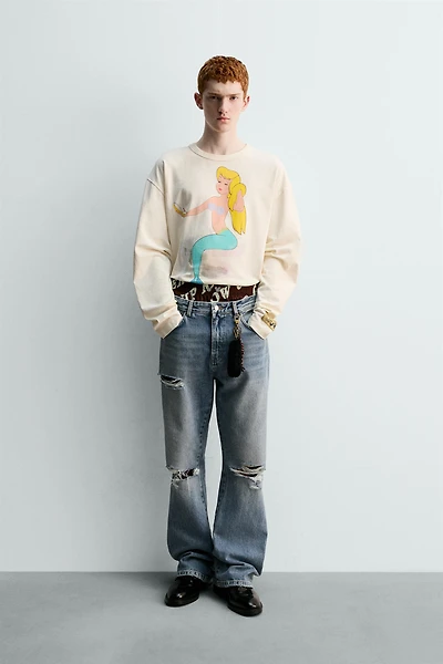 PETER PAN MERMAID HARRY LAMBERT FOR ZARA X DISNEY T-SHIRT