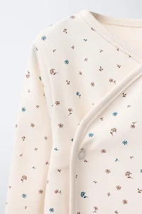 FLORAL BODYSUIT AND LEGGINGS SET