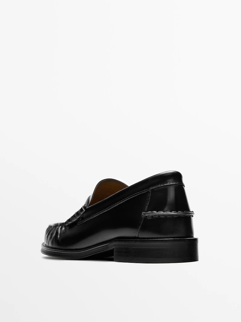 Soft leather loafers