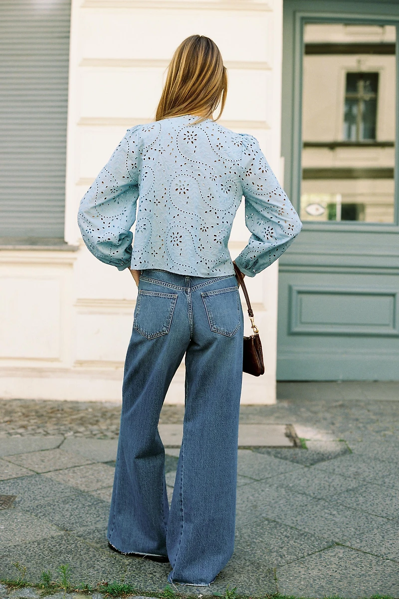 Z1975 HIGH RISE WIDE LEG JEANS