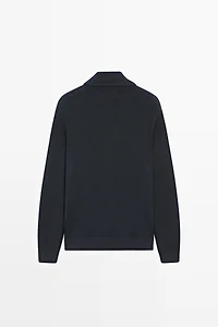 Cardigan 100 % coton à fermeture Éclair