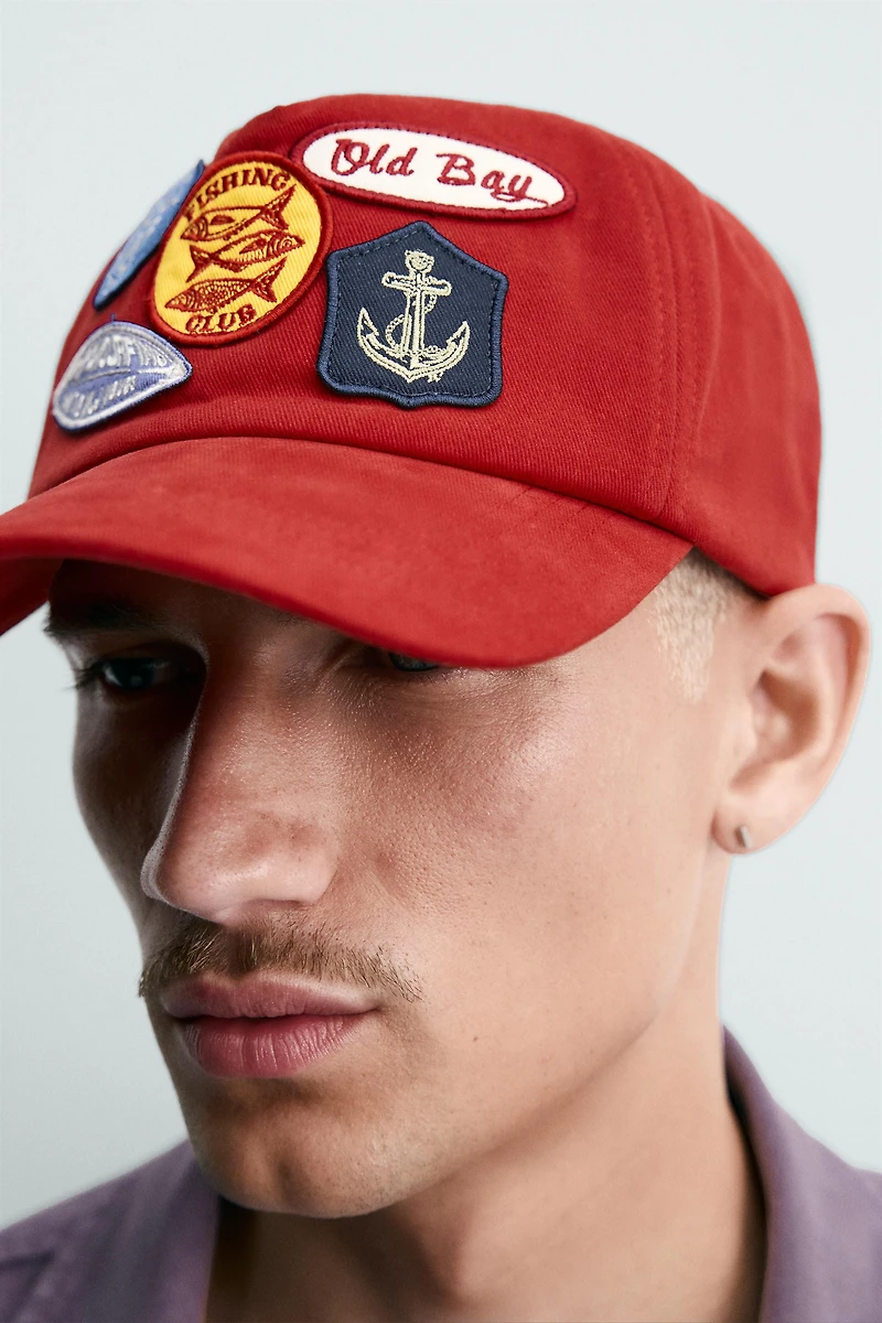 CONTRASTING PATCH CAP