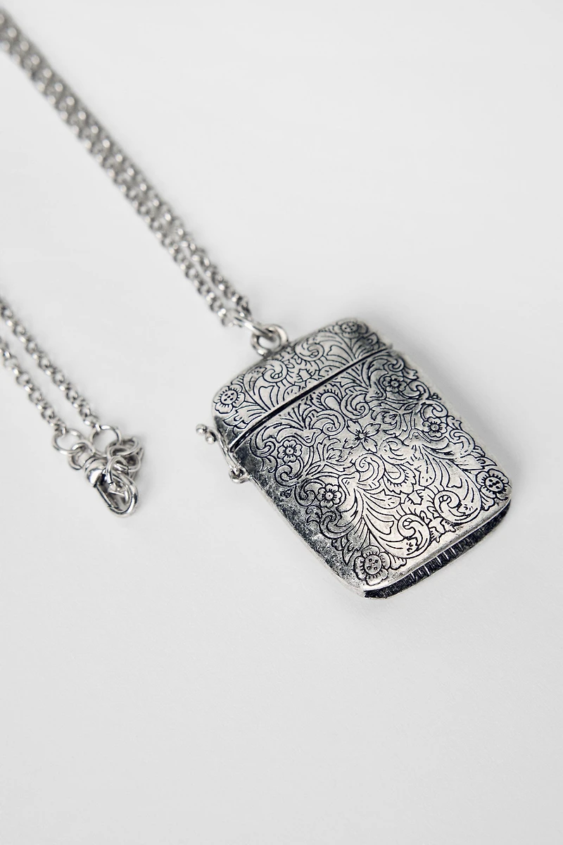 LONG TEXTURED BOX NECKLACE KATE MOSS X ZARA