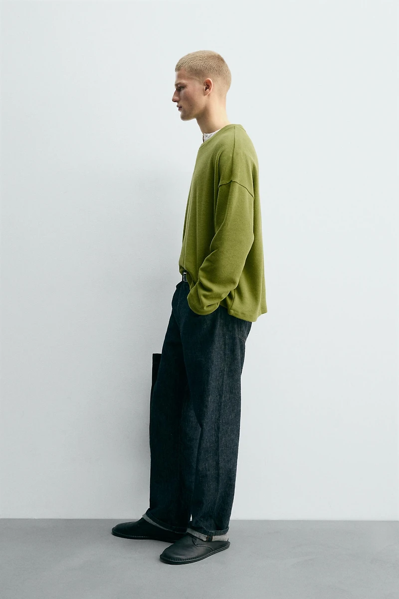 COTTON - LINEN SWEATSHIRT