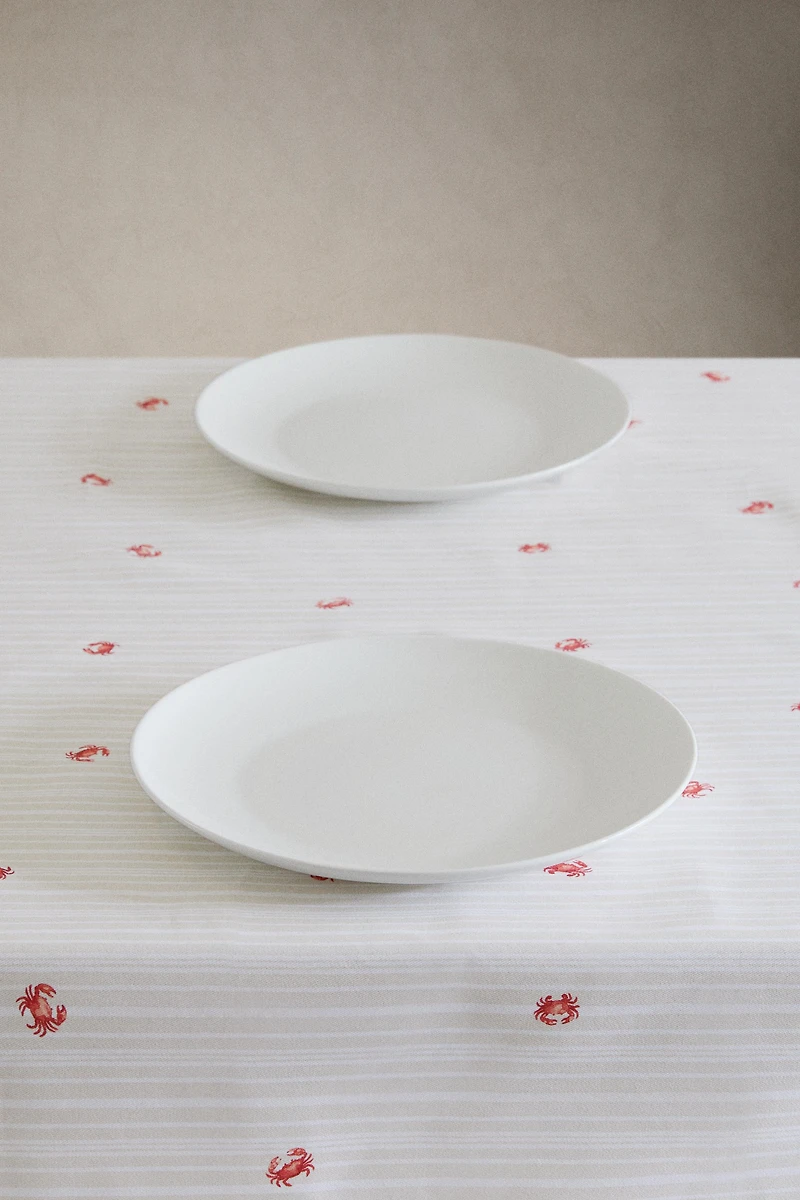 NAPPE COTON ENDUIT MOTIF CRABES