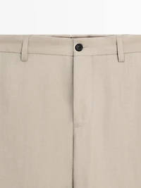 Pantalon de costume en lin