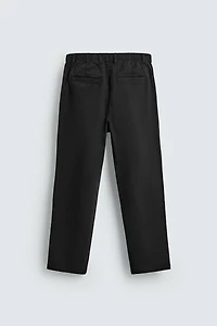 STRAIGHT FIT TWILL PANTS