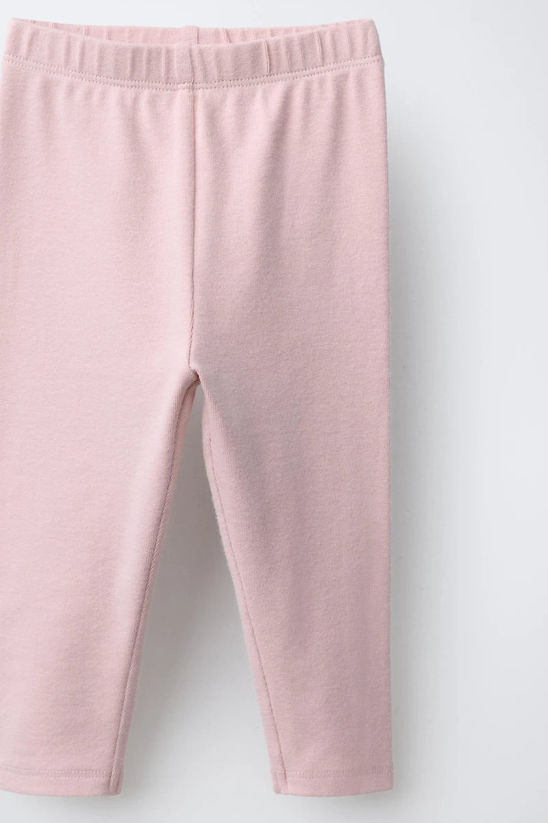 PLAIN SWEATSHIRT AND LEGGINGS SET