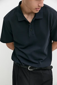 Piqué 100% cotton polo shirt