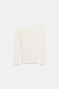 ASYMMETRIC SOFT RIBBED TOP
