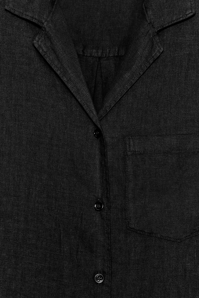 100% LINEN POCKET SHIRT ZW COLLECTION