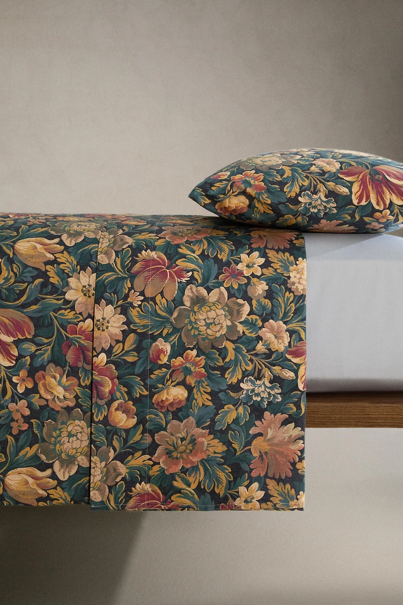 DRAP DE DESSUS IMPRIMÉ FLEURS