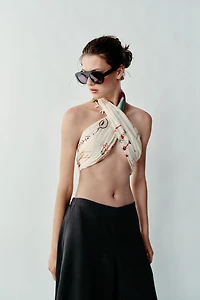 PATTERNED PRINT SCARF