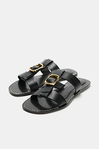 FLAT BUCKLE SANDALS