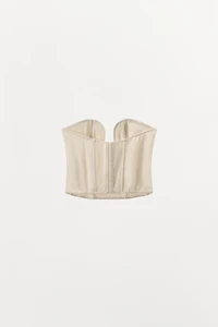 VISCOSE CORSET WITH METAL PIECE