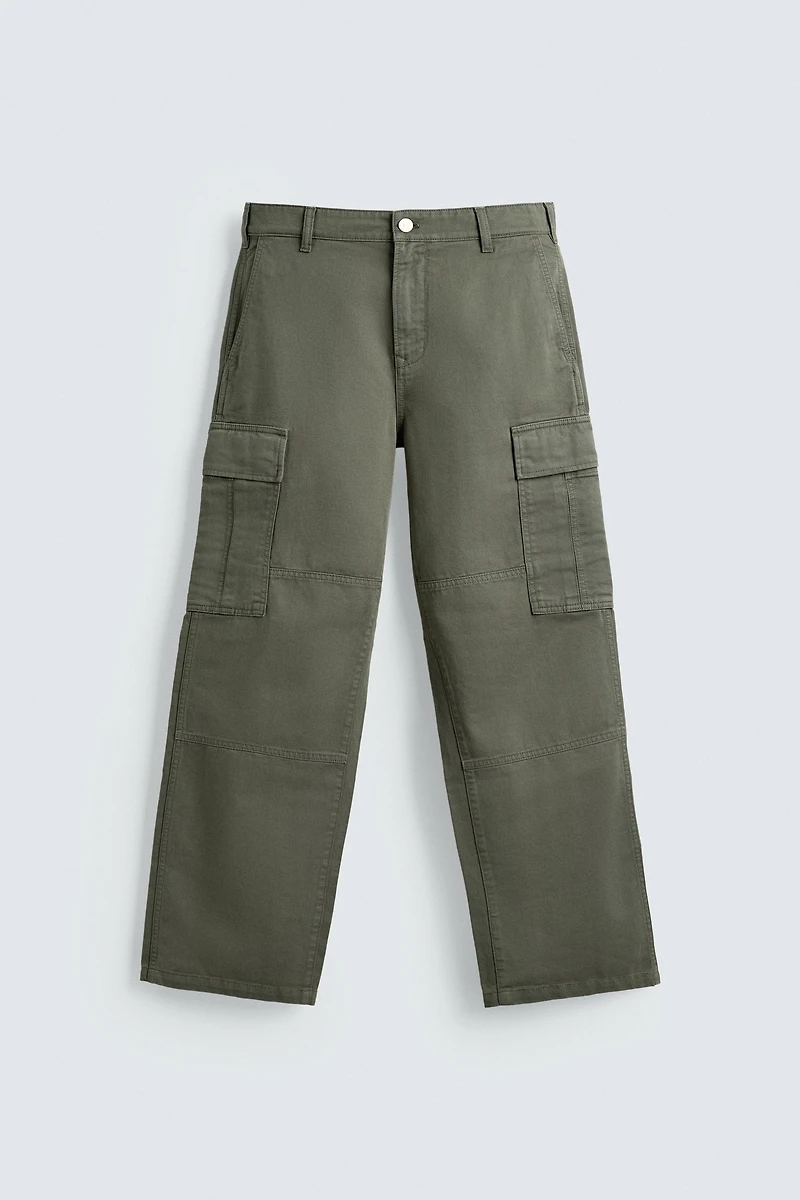 STRAIGHT FIT CARGO PANTS